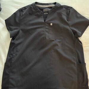 Fabletics Women's Black Maternity  Scrub Top